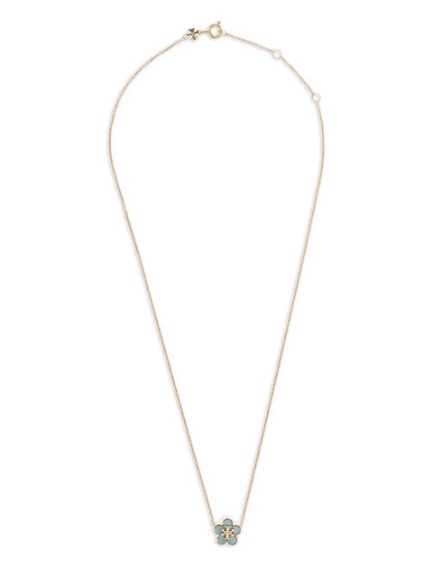 Tory Burch floral-embellished necklace - Gold - zdjęcie produktu nr 1