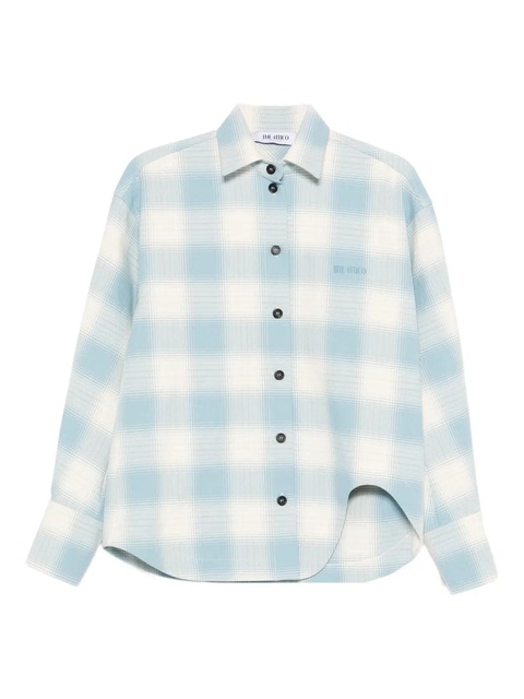 The Attico checked-pattern long-sleeve shirt - Blue - zdjęcie produktu nr 1