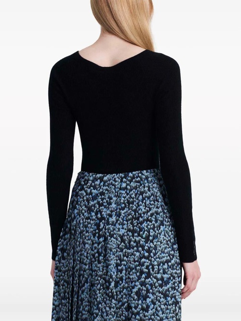 Altuzarra Lee logo-embroidered cashmere jumper - Black - zdjęcie produktu nr 2