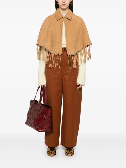 Maje fringed cape - Brown - zdjęcie produktu nr 1