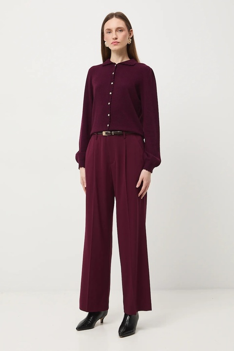 Medicine sweter damskie kolor bordowy - zdjęcie produktu nr 2