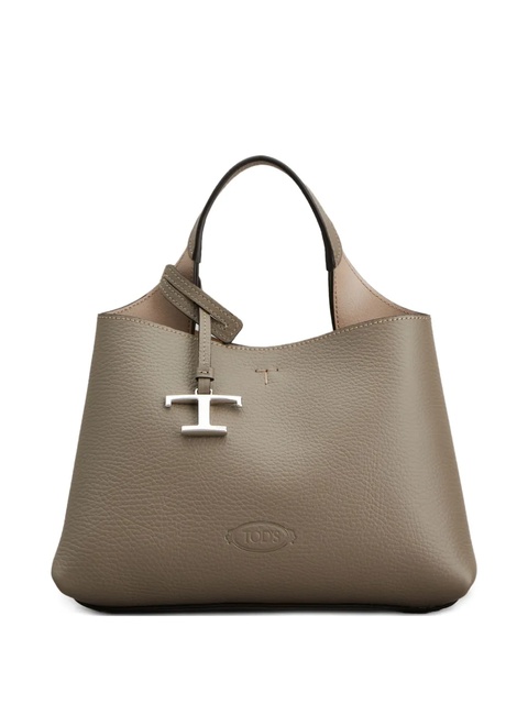 Tod's T-logo leather mini bag - Brown - zdjęcie produktu nr 1