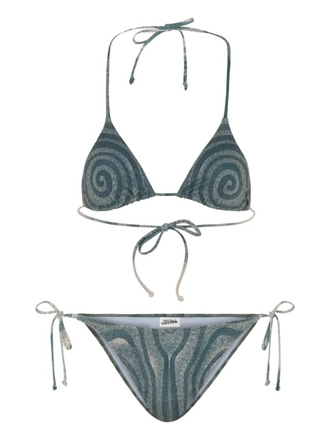 Jean Paul Gaultier spiral-print bikini - Blue - zdjęcie produktu nr 2