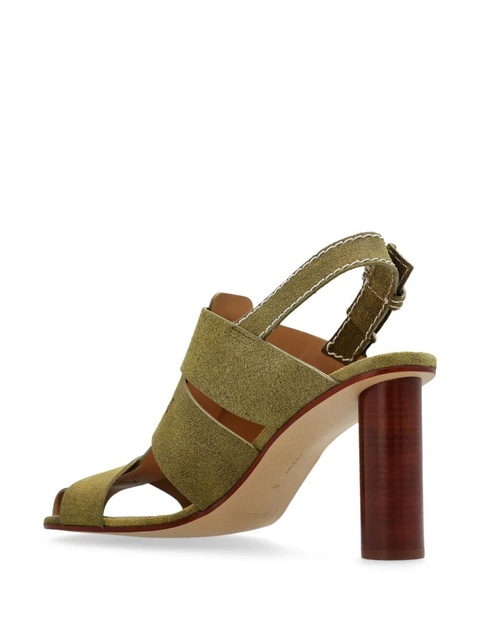 JW Anderson 95mm suede fisherman sandals - Green - zdjęcie produktu nr 2