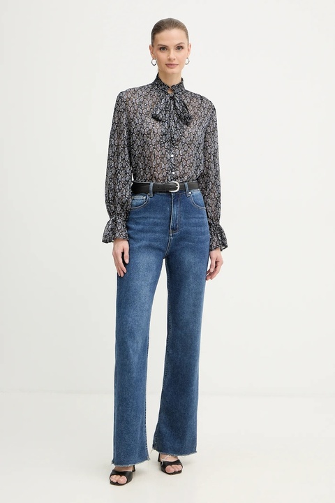 Morgan bluzka damska kolor niebieski wzorzysta CONNY.F - zdjęcie produktu nr 2