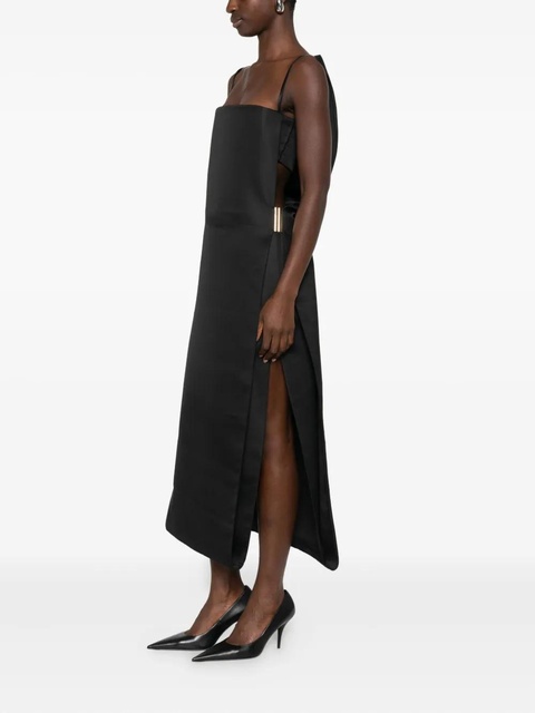 Sportmax square-neck long dress - Black - zdjęcie produktu nr 1