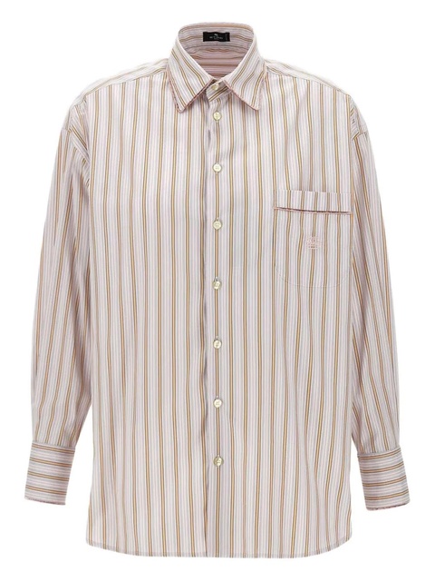 ETRO striped cotton shirt - White - zdjęcie produktu nr 1
