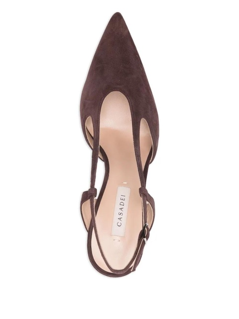 Casadei 100mm Julia pointed-toe pumps - Brown - zdjęcie produktu nr 2