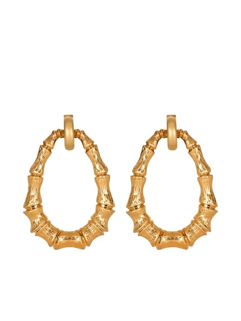 Balmain bamboo hoop earrings - Gold - zdjęcie produktu nr 1