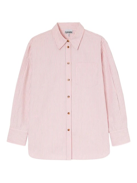GANNI striped pocket shirt - Pink - zdjęcie produktu nr 1