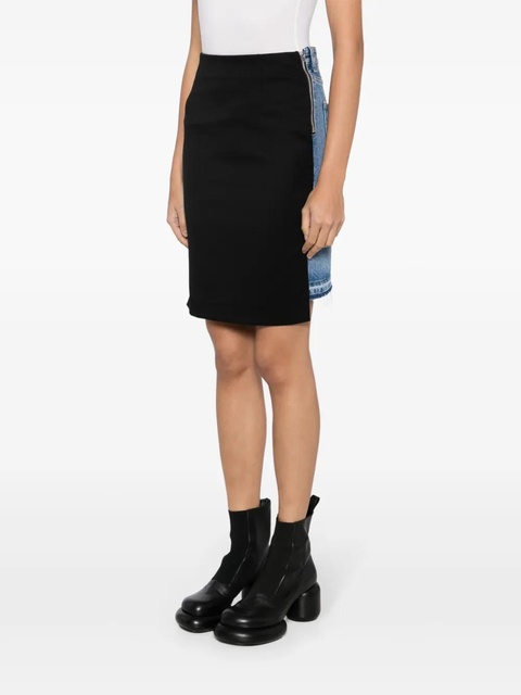 MM6 Maison Margiela asymmetric panelled denim skirt - Blue - zdjęcie produktu nr 2