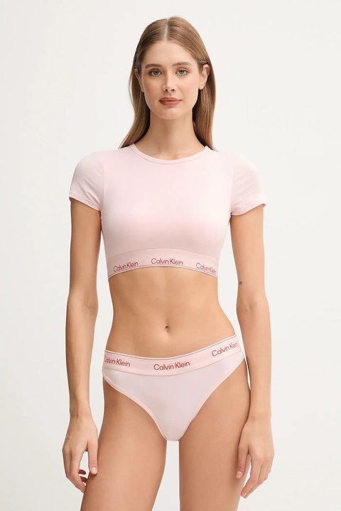 Calvin Klein Underwear t-shirt damski kolor różowy LV00QF8495 - zdjęcie produktu nr 2