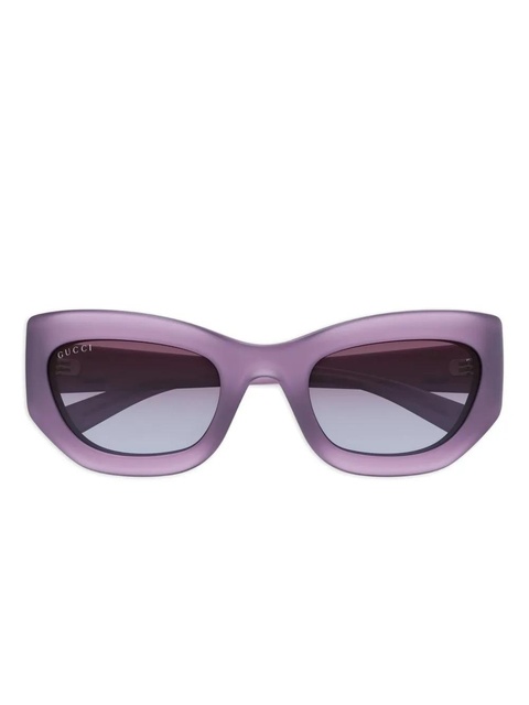 Gucci Eyewear acetate cat-eye sunglasses - Purple - zdjęcie produktu nr 1