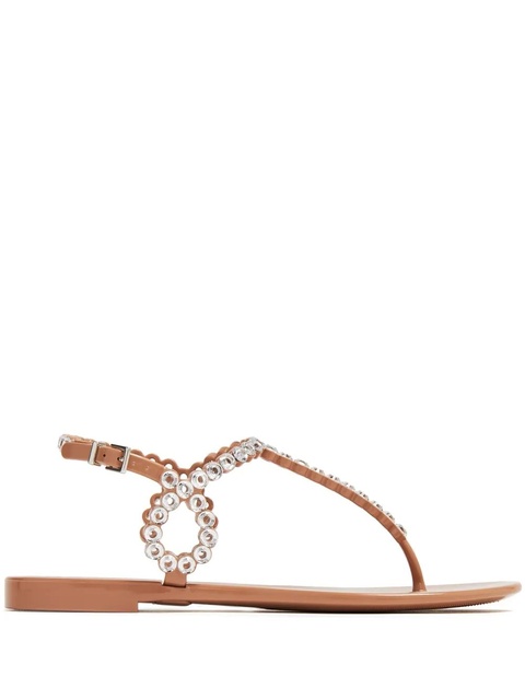 Aquazzura Almost Bare crystal-embellished sandals - Pink - zdjęcie produktu nr 1