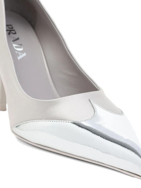 Prada metallic-toecap pumps - Silver - zdjęcie produktu nr 2