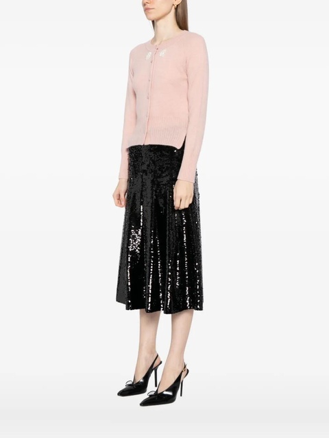 Simone Rocha embellished cashmere cardigan - Pink - zdjęcie produktu nr 1