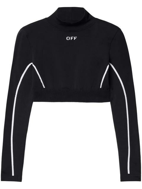 Off-White Off Stamp crop top - Black - zdjęcie produktu nr 1