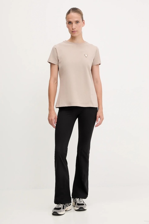 Guess t-shirt COLETTE damski kolor beżowy V4YI09 J1314 - zdjęcie produktu nr 2