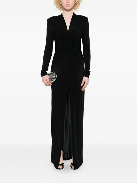 Eleh twist-front maxi dress - Black - zdjęcie produktu nr 2