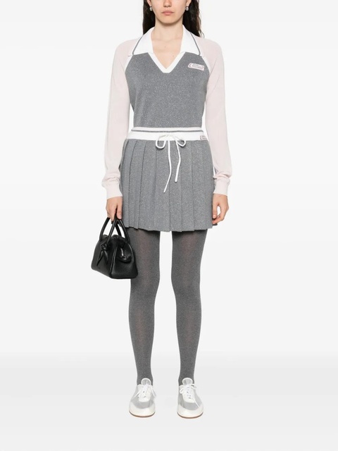 Casablanca Tennis long-sleeved polo top - Silver - zdjęcie produktu nr 2