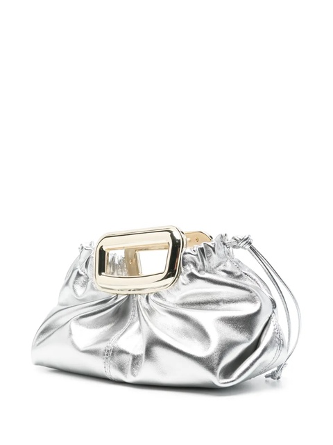 Maje metallic clutch bag - Silver - zdjęcie produktu nr 2