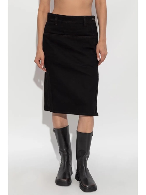LEMAIRE denim midi skirt - Black - zdjęcie produktu nr 2