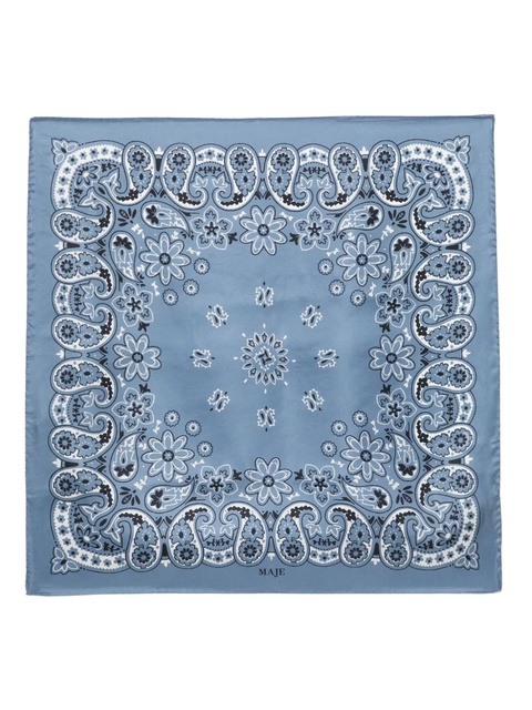 Maje bandana-print scarf - Blue - zdjęcie produktu nr 2