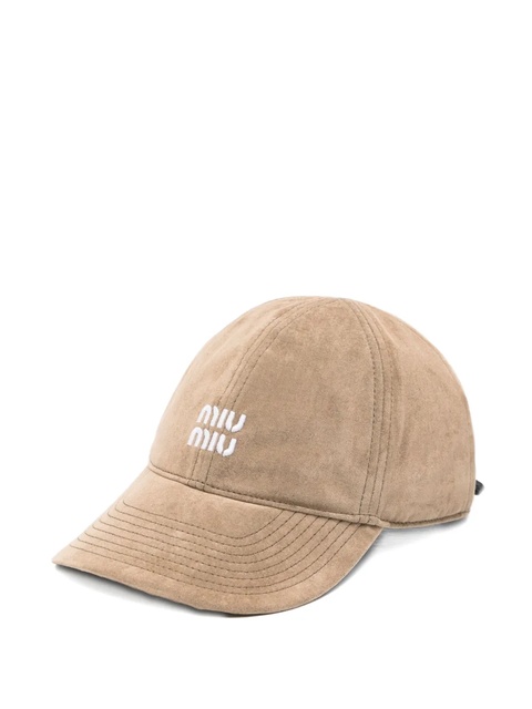 Miu Miu logo baseball cap - Neutrals - zdjęcie produktu nr 1