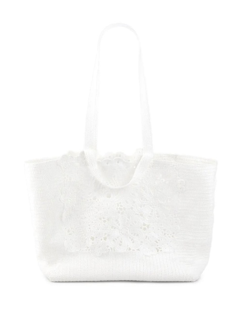 SANDRO crochet tote bag - White - zdjęcie produktu nr 2