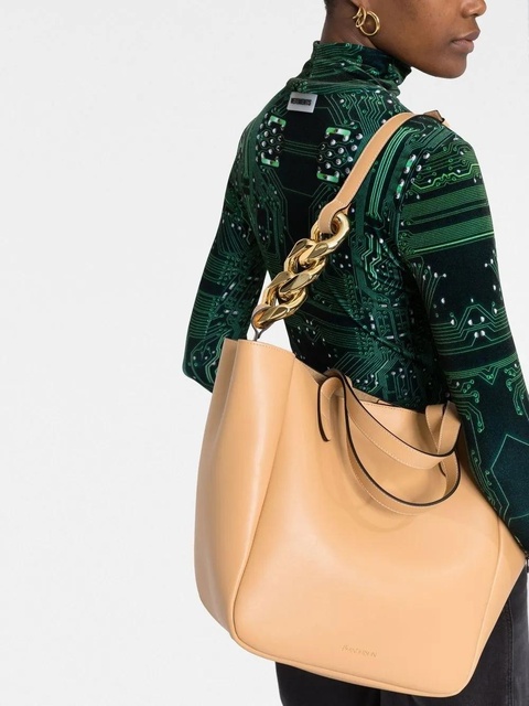 JW Anderson chain-detail leather tote - Neutrals - zdjęcie produktu nr 2