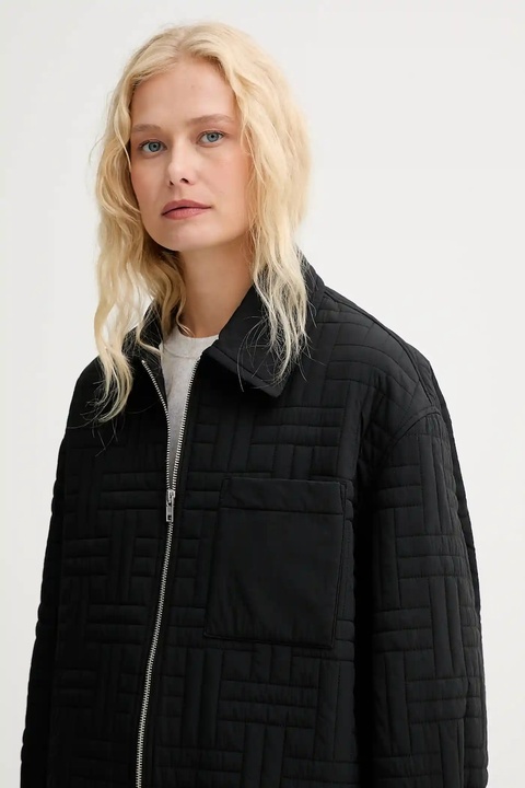 Kenzo kurtka kolor czarny przejściowa oversize FF62BL2399NN - zdjęcie produktu nr 2