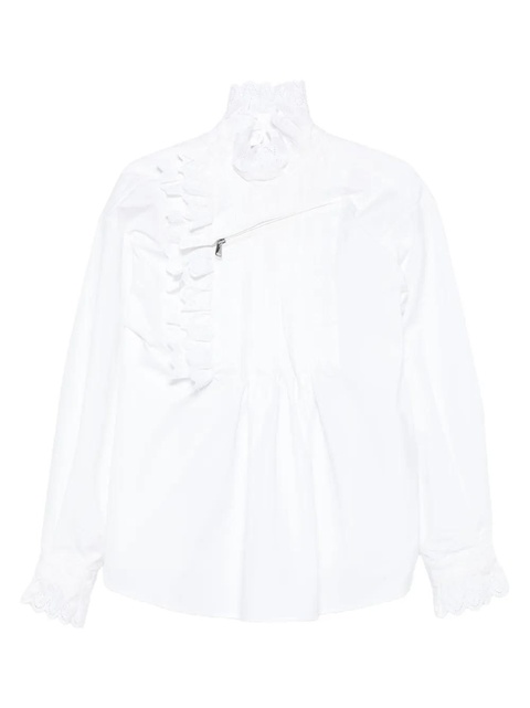 Coperni ruffled pleated shirt - White - zdjęcie produktu nr 1