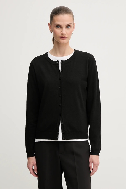 Dkny kardigan damski kolor czarny lekki DJ5R0733 - zdjęcie produktu nr 1