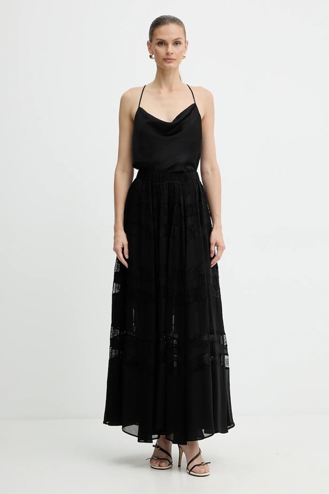 Marella spódnica kolor czarny maxi rozkloszowana 2523106082200 - zdjęcie produktu nr 2