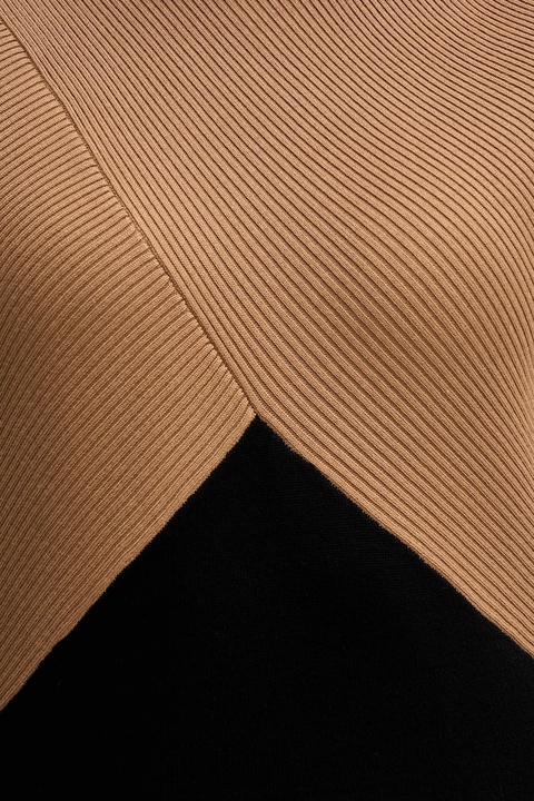 Dkny sukienka kolor brązowy midi rozkloszowana DD5D5150 - zdjęcie produktu nr 2