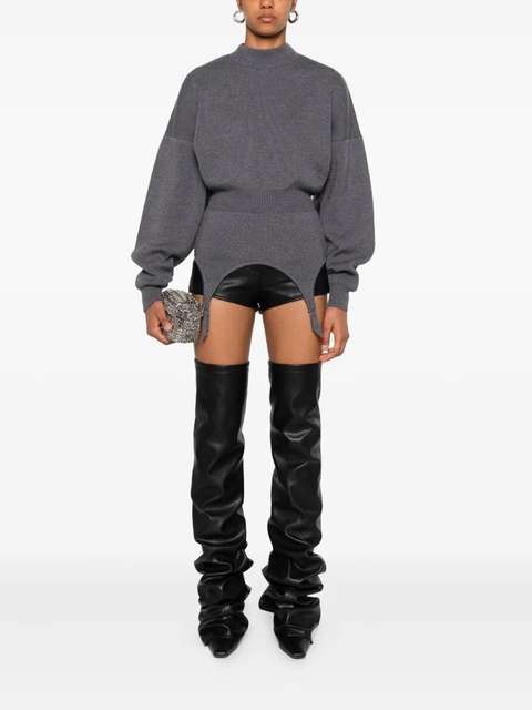 Jean Paul Gaultier mock-neck long-sleeve pullover - Grey - zdjęcie produktu nr 1