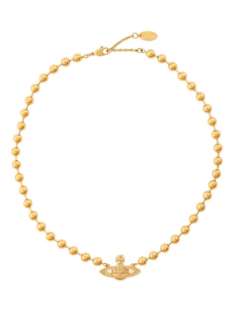Vivienne Westwood Thames mini bas-relief ball-chain necklace - Gold - zdjęcie produktu nr 1