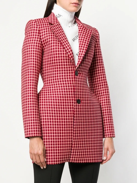 Balenciaga 3D houndstooth jacket - Red - zdjęcie produktu nr 2
