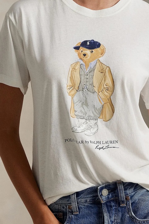 Polo Ralph Lauren t-shirt bawełniany damski kolor biały 211971752 - zdjęcie produktu nr 2