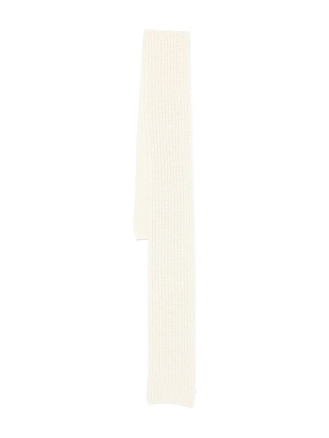 Moncler ribbed cashmere scarf - White - zdjęcie produktu nr 1