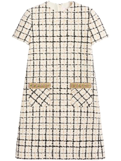 Valentino Garavani tweed mini dress - Neutrals - zdjęcie produktu nr 1