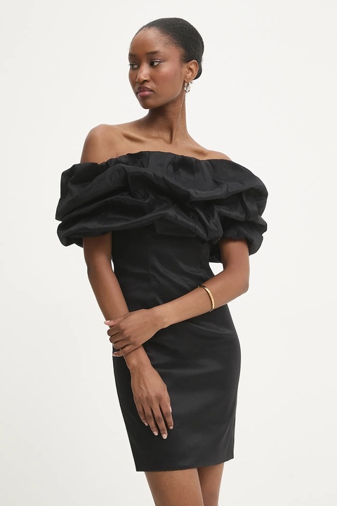 Answear.LAB sukienka kolor czarny mini dopasowana - zdjęcie produktu nr 1