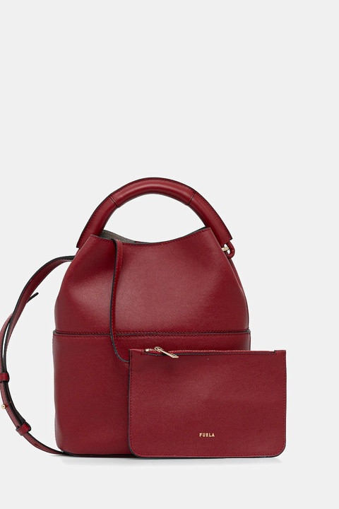 Furla torebka skórzana kolor bordowy WB01867.BX3169.4078S - zdjęcie produktu nr 1