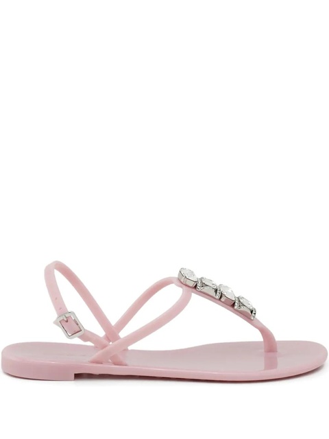 Casadei crystal thong sandals - Pink - zdjęcie produktu nr 2