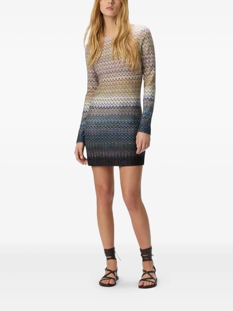 Missoni ombre-knit mini dress - Neutrals - zdjęcie produktu nr 1