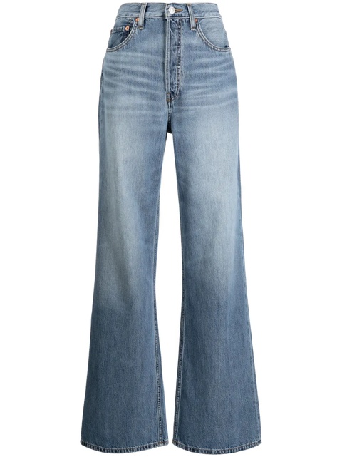 RE/DONE high-rise wide-leg jeans - Blue - zdjęcie produktu nr 1