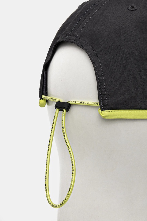 adidas by Stella McCartney czapka z daszkiem kolor szary z aplikacją JN4862 - zdjęcie produktu nr 2