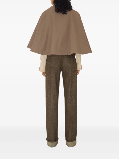 Burberry twill-weave cape - Brown - zdjęcie produktu nr 2