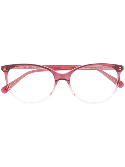 Gucci Eyewear GG0550O oval-frame glasses - Red - zdjęcie produktu nr 1