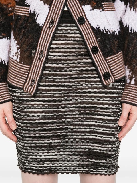 Missoni striped ribbed skirt - Brown - zdjęcie produktu nr 2